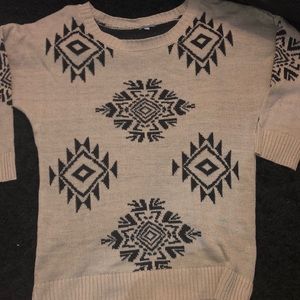 Quarter Sleeve Tan Sweater!